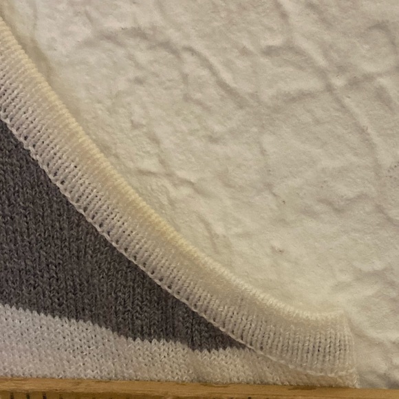 Barbara Lesser Maxi Dress Tank Style w Matching Sweater Gray White Size Large - Picture 9 of 9